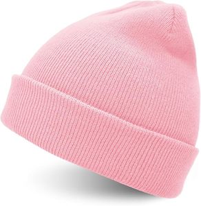 หมวกไหมพรมขนแกะมีสไตล์สำหรับฤดูหนาวน้ำหนักเบาระบายอากาศได้ดีหมวกบีนนี่อบอุ่นเหมาะสำหรับการเดินทางกีฬาและสวมใส่กลางแจ้งทุกวัน - Product Image 1