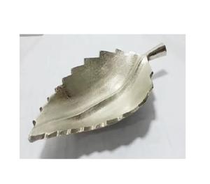 Plateau de service en aluminium plaqué or antique supérieur Plateau de service en aluminium doré Pièce maîtresse décorative pour fruits - Product Image 4