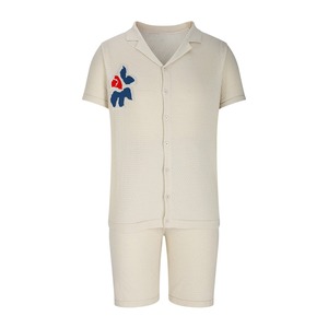 เสื้อเชิ้ตลำลองแขนสั้นสำหรับผู้ชายชุดแฝด2025ออกแบบโลโก้ได้ตามต้องการ - Product Image 2