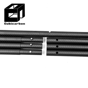 Tige télescopique en fibre de carbone 3K de taille OEM, tube d'extension détachable en fibre de carbone pour mât de drapeau, dé<span class=keywords><strong>porteur</strong></span> <span class=keywords><strong>métallique</strong></span> - Product Image 3