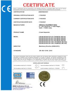 เครื่องแยกครีมนมสำหรับใช้ในอุตสาหกรรมอุปกรณ์นมสภาพใหม่ - Product Image 5