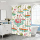 Custom Printed Shower Shower <b>Curtain</b> for Bathroom Waterproof Polyester <b>with</b> <b>Hooks</b> - Product Image 5