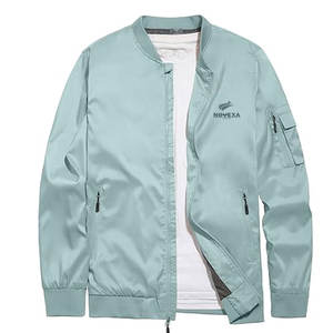 Blouson bomber classique pour homme, doublure intérieure douce, coupe confortable et chaude, style décontracté et streetwear, veste d'hiver - Product Image 1