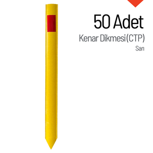 Ensemble de 50 supports à bord jaune pour signalisation routière (CTP) - Product Image 1