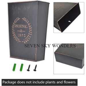 แขวนผนังโลหะเรียบสำหรับปลูกต้นไม้สีดำเคลือบด้วยผงสีสำหรับในร่มกลางแจ้งระเบียงห้องนั่งเล่นผนังการตกแต่งห้อง - Product Image 6