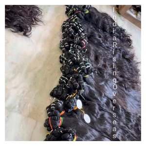 Haute vente 2025 naturel bouclé de qualité supérieure Remy Grade indien Extension de cheveux humains simple donneur Machine Double trame faisceaux de cheveux - Product Image 1