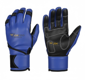 Custom High Quality <b>Leather</b> Baseball & Softball Batting Gloves Comfortable For Youth And Adult - Product Image 6