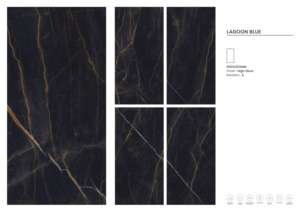 Azulejos de Porcelana Esmaltada con Acabado Brillante de 60*120 mm, Color Azul Laguna - Product Image 3