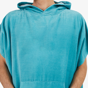 2025 Cotton Hoodie Beach Poncho for Adults Quick Dry Wetsuit Changing <b>Towel</b> Bath <b>Robe</b> with Hood for Surfing <b>Swimming</b> Men's Size - Product Image 5