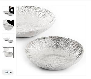 ชามตกแต่งโลหะสีทองสุดหรูชิ้นกลางโต๊ะสวยหรูหราเน้นที่บ้านเหมาะสำหรับการจัดแสดงอาหาร - Product Image 3