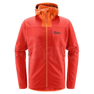 Veste coupe-vent d'hiver pour homme de qualité supérieure à prix de gros, respirante, logo frontal, polyester/nylon, service personnalisé OEM - Product Image 4
