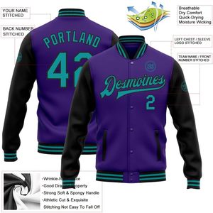 Vestes Letterman personnalisées avec logo personnalisé Manches en cuir mélangé de laine pour jeunes adultes Fabricant OEM - Product Image 2
