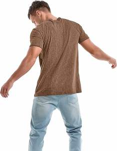 เสื้อยืดผู้ชายสีน้ำตาลแบบสั่งทำพิเศษ พร้อมดีไซน์วินเทจสุดเท่ สไตล์ไฮสตรีท ผ้าแคนวาสคอตตอน 100% แห้งเร็วและระบายอากาศได้ดี - Product Image 1