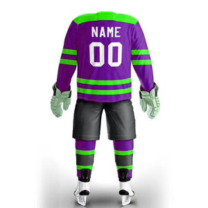 Por encargo de alta calidad precio razonable uniforme de hockey sobre hielo 100% tela de poliéster secado rápido transpirable uniforme de hockey sobre hielo - Product Image 3