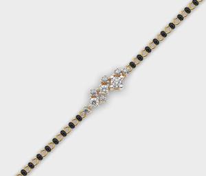 Aurelia Grace Kada สร้อยข้อมือผู้หญิง14KT สีเหลืองสีขาวโรสโกลด์พร้อมด้วยเพชรที่ปลูกในห้องทดลองชุบโรเดียม - Product Image 6