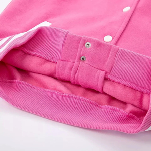 Ensembles de vestes universitaires imprimées pour femmes Survêtement de jogging deux pièces tricoté avec survêtement de baseball pour le printemps et l'automne - Product Image 5