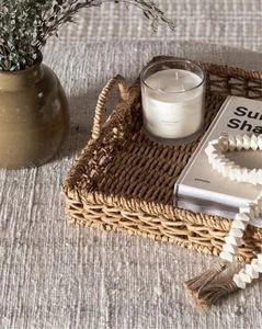 ถาดเสิร์ฟผักตบชวางานแฮนด์เมดถาดอาหารงานหัตถกรรมธรรมชาติสำหรับการทอผ้าผู้ผลิตจากเวียดนาม - Product Image 4