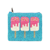 Dompet kantong koin manik-manik biji koboi keren Aksesori modis cantik dengan Aksesori modis dengan mode glowin