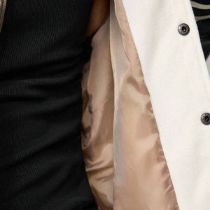 Manches longues tissées coupe ample en blocs de couleurs pour hommes, vestes d'université de baseball confortables à imprimé numérique, bon fournisseur - Product Image 6