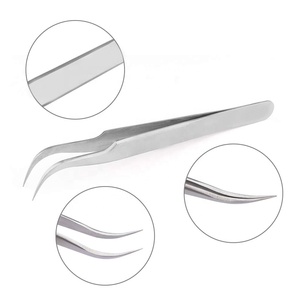 Pinces à cils en acier inoxydable doré ou or rose pour extensions de cils, outil professionnel d'extension de cils 762 - Product Image 4