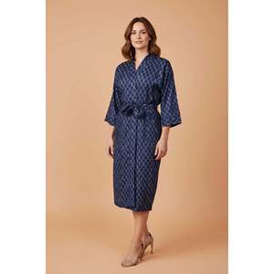 Pure Cotton Handblock <b>Kimono</b> Indian Printed Summer House Robe Boho <b>Beach</b> Coverup Kaftan Bridesmaid Maternity Swimsuit Cover Ups - Product Image 3