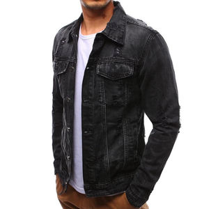 2025 nouveau décontracté mince hommes Denim veste Bomber veste hommes personnalisé haute qualité Cowboy hommes Jean veste - Product Image 3