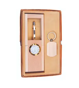 Diseño de lujo portalápices de madera reloj Mejores Regalos uso artesanía accesorios escolares de alta calidad portalápices de madera - Product Image 1