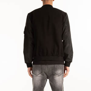 Veste bomber en coton personnalisable fabriquée par un fabricant professionnel, vêtements décontractés pour hommes, fermeture éclair, vestes bomber - Product Image 3