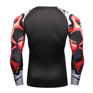 Wholesale Factory Price Printed Long Sleeve Quick Dry Compression Shirts <b>Rash</b> <b>Guard</b> Fitness Wear Bjj MMA <b>Rash</b> <b>guard</b> - Product Image 3