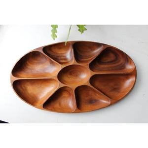 Plateau décoratif en bois avec plateau de service en bois de taille personnalisée pour mariage à la maison, restaurant, bar, hôtel, au meilleur prix - Product Image 1