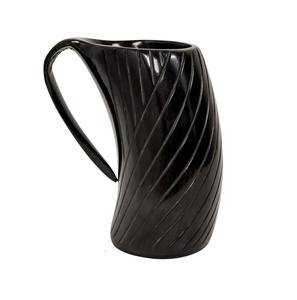 Mug en corne de buffle authentique et écologique, fait à la main, de qualité alimentaire, style médiéval, religieux, Feng Shui, mug à bière animal - Product Image 4