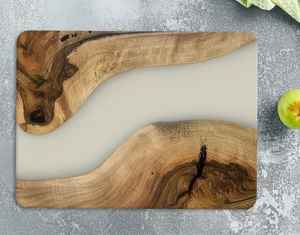 Tabla de cortar de madera de resina ecológica artesanal y herramienta de queso para uso en restaurante de Hotel doméstico - Product Image 2