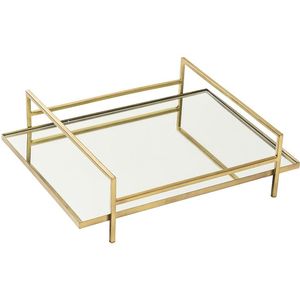 Bandeja Decorativa Rectangular de Metal Dorado con Espejo, Organizador de Joyas, Plato para Almacenamiento de Cosméticos, Centro de Mesa para Bodas, Bandeja para Servir - Product Image 6