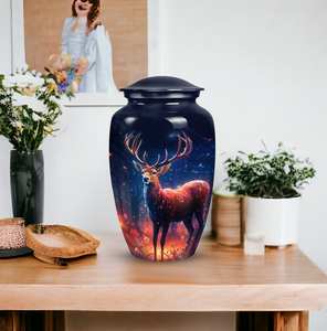 Majestic Deer Cremation <b>Urn</b> Modern Human <b>Ashes</b> Keepsake Decorative <b>Urns</b> for <b>Ashes</b> Infant Customizable Deer Memorial <b>Urn</b> - Product Image 2