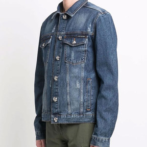 Dernière conception de veste en jean pour hommes, vente en gros de veste en jean pour hommes - Product Image 4
