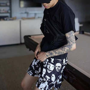 Short de bain extensible élégant pour homme 2025, 9 pouces, séchage rapide, avec doublure en mesh et poches, motif uni - Product Image 3