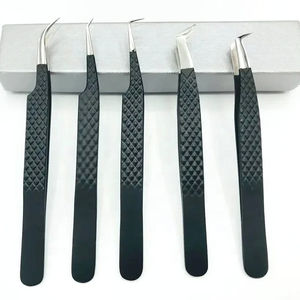 Pinces à épiler pour extensions de cils en acier inoxydable personnalisées, 10 mm, pointe lisse, outil professionnel pour les artistes des cils, outil de beauté - Product Image 3
