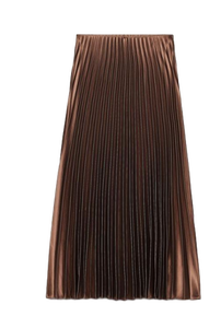 กระโปรงจีบสีน้ำตาลอมตะคุณภาพพรีเมี่ยมสำหรับภาพเงาที่เพรียวบางและซับซ้อน - Product Image 6