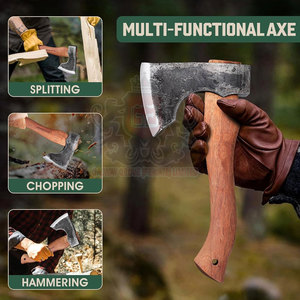 Ergonomic Handle Industrial Heavy Duty Bushcraft Hatchet Full Tang Design for Chopping Wood Splitting Outdoor <b>Camping</b> Hunting - Product Image 3