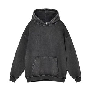 Arrivée de coton mélangé prix de gros sweats à capuche pour hommes lavés à l'acide pour adultes nouveau style streetwear sweats à capuche lavés à l'acide pour hommes entretenus par OEM - Product Image 1