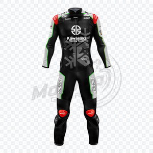 Rawasaki Jonathan Rea MotoCp Gears Motocicleta 1Pc Traje de carreras de cuero Cuero de vaca/Pista de moto de canguro/Mono de equitación/Traje CE - Product Image 1