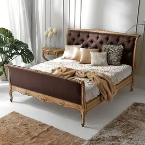 Mobiliário do quarto estilo elegante, estilo francês, reino unido, feito de madeira sólida