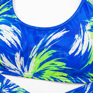 Maillots de bain coordonnés pour femmes, haut et bas, en tissu extensible léger, pour l'été, la piscine, les vacances, la plage - Product Image 6