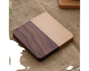 Factory Supply Customizable Bamboo Coasters with Holder Acacia Drink Tea Mats & Pads Custom Shape and Size for Home and Office - Product Image 1