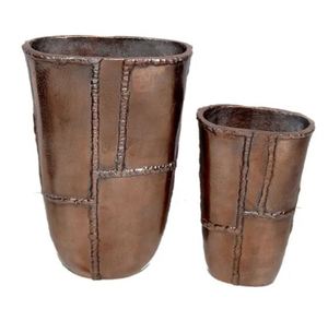 Vase à fleur en fonte d'aluminium personnalisé intérieur extérieur pots de fleurs décoratifs jardinières et vases à bas prix - Product Image 1