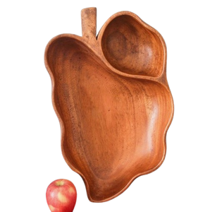 Plateau de service rond durable assiette en bois pur pour cuisine hôtel restaurant plateau de service fonctionnel plateau en bois moderne - Product Image 4