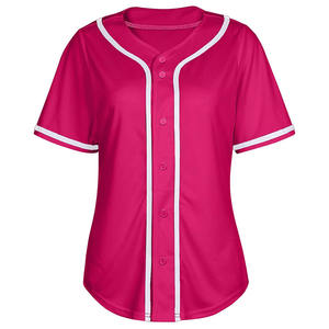 Camiseta de béisbol de corte relajado, ropa deportiva con logotipo personalizado, camiseta de béisbol de secado rápido cómoda de la mejor calidad para mujer - Product Image 1