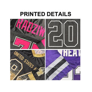 เสื้อฟุตบอลแบบกำหนดเองเสื้อทีมตาข่ายระบายอากาศได้ดีเสื้อเจอร์ซี่พิมพ์ชื่อหน้าจอสำหรับผู้ใหญ่ผู้ผลิต OEM - Product Image 4