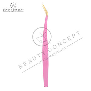 Meilleures ventes Pince à épiler rose personnalisée en acier inoxydable faite à la main Respectueux de l'environnement par Beauty Concept - Product Image 6