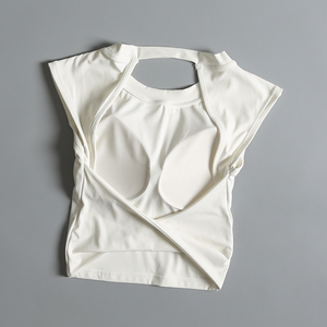 Débardeur de yoga chic et sportif pour femmes, tricoté, respirant, séchage rapide, dos sexy, course à pied, Pilates, entraînement physique, vêtements de sport d'été - Product Image 2